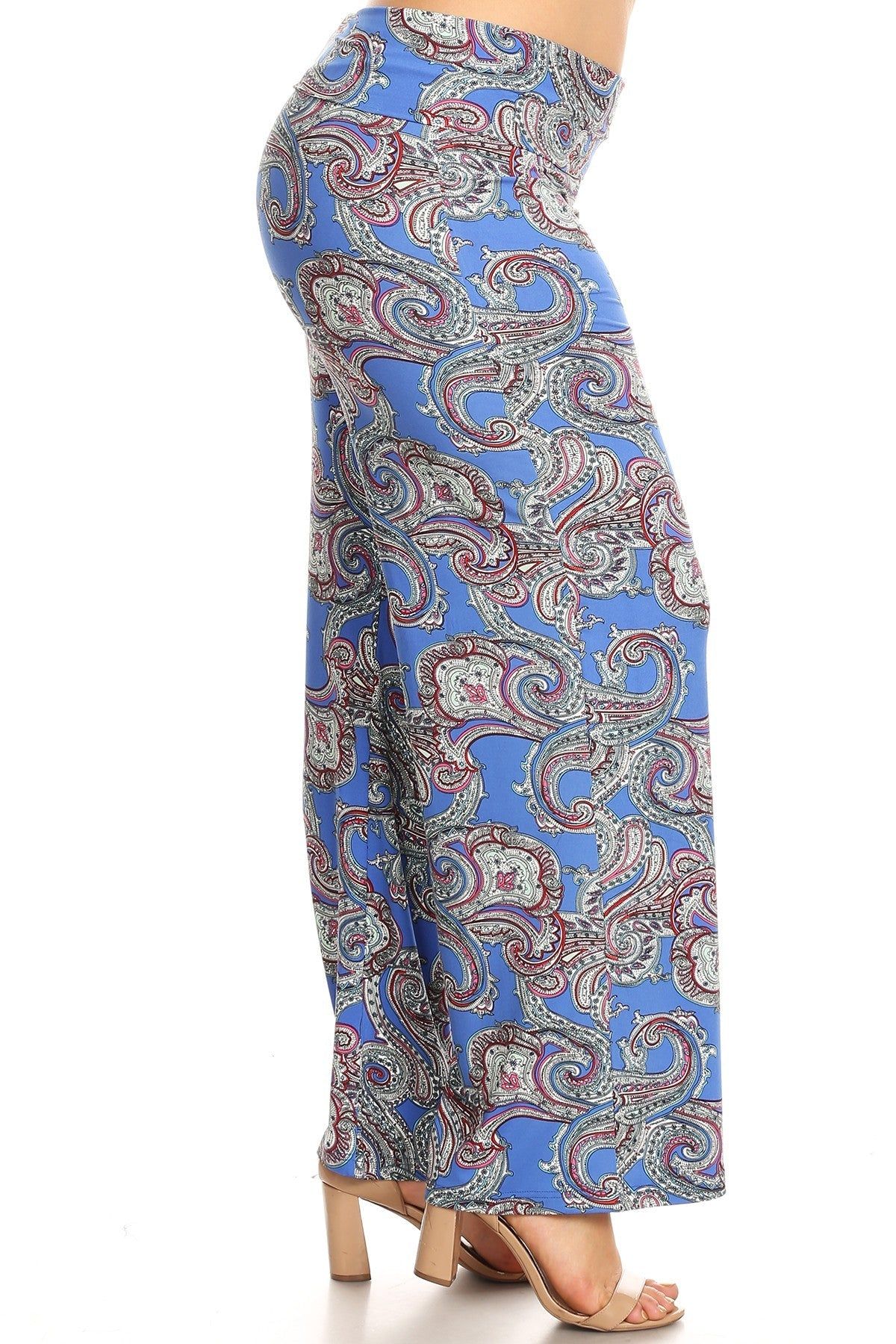 Paisley Printed Palazzo Pants - Plus sold by Dress Barn product image thumbnail 2
