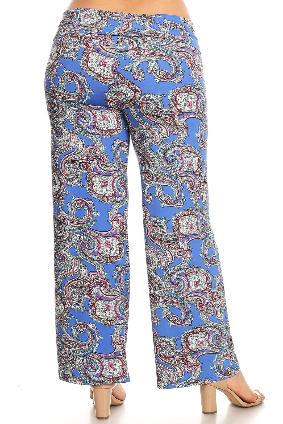 Paisley Printed Palazzo Pants - Plus sold by Dress Barn product image thumbnail 4