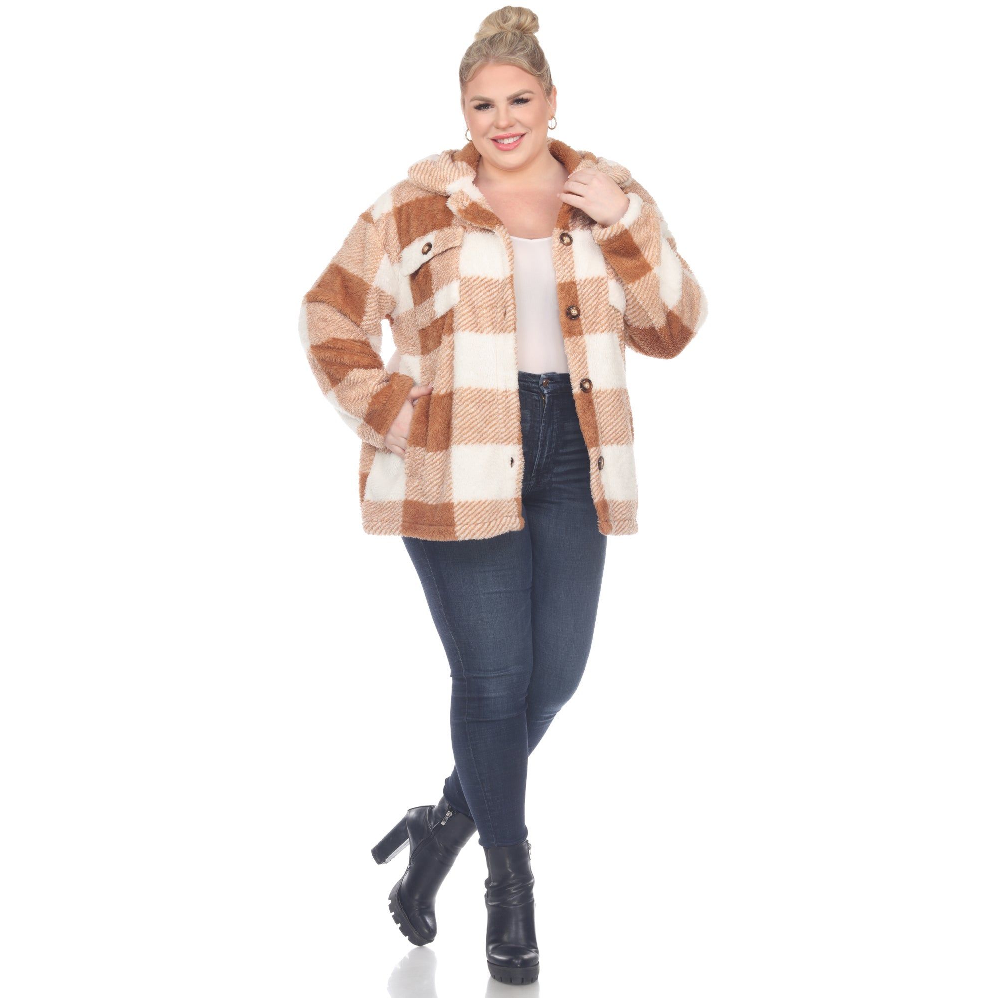 Plaid Shacket - Plus sold by Dress Barn product image thumbnail 3