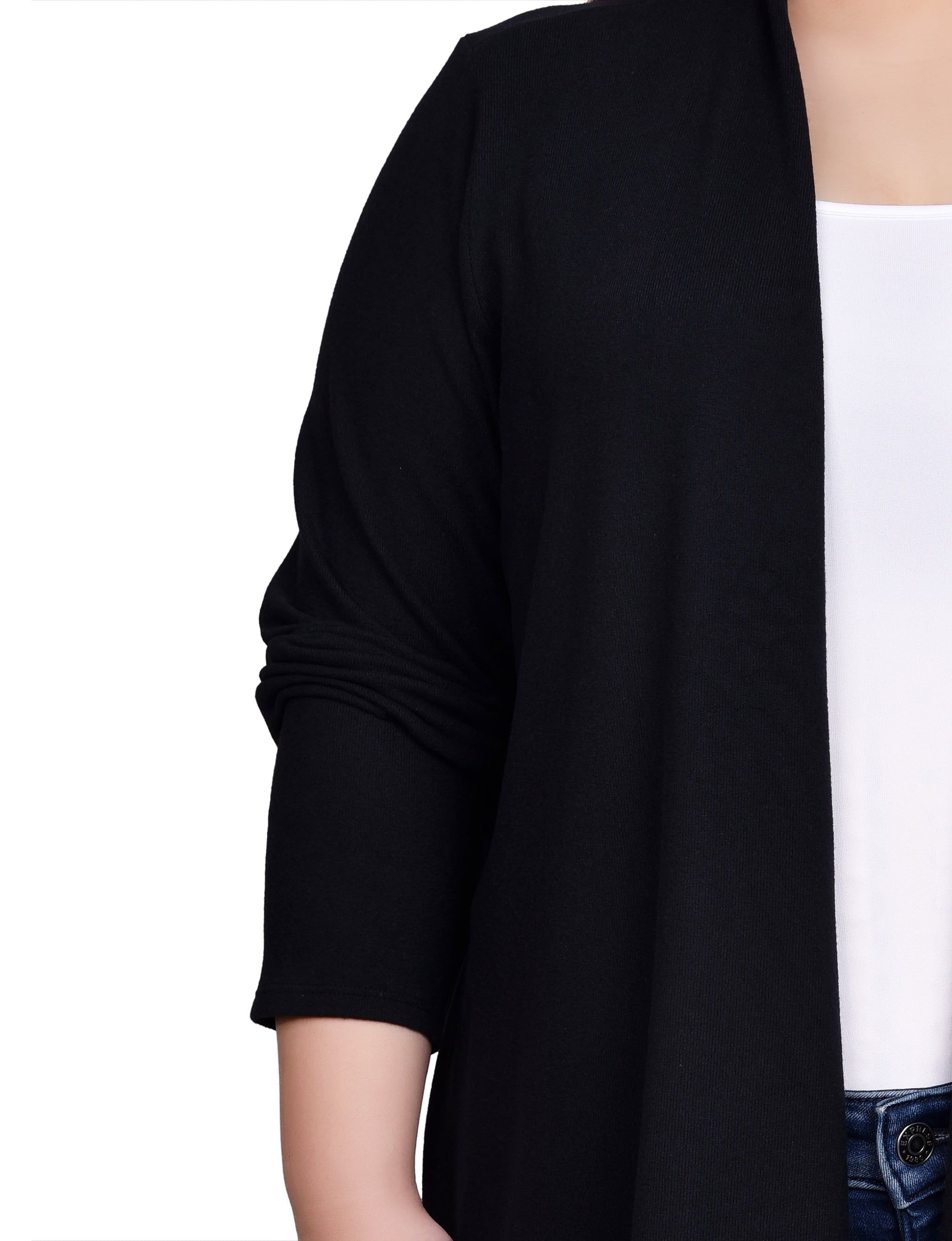 NY Collection Long Sleeve Swing Cardigan - Plus sold by Dress Barn product image thumbnail 3