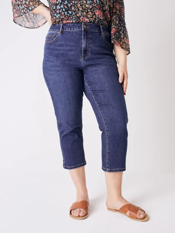 Westport Signature 5 Pocket Capri With Side Slit - Plus made by Dress Barn