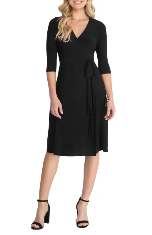 Essential Wrap Dress made by Dress Barn