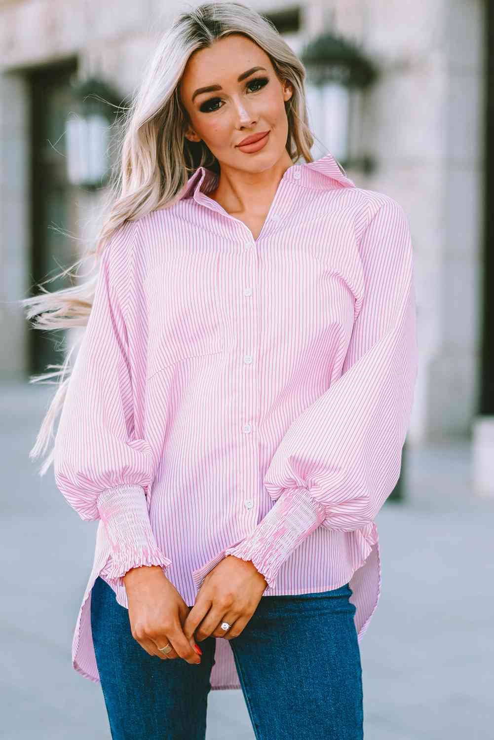 Fernanda Lantern Sleeve Shirt sold by Dress Barn