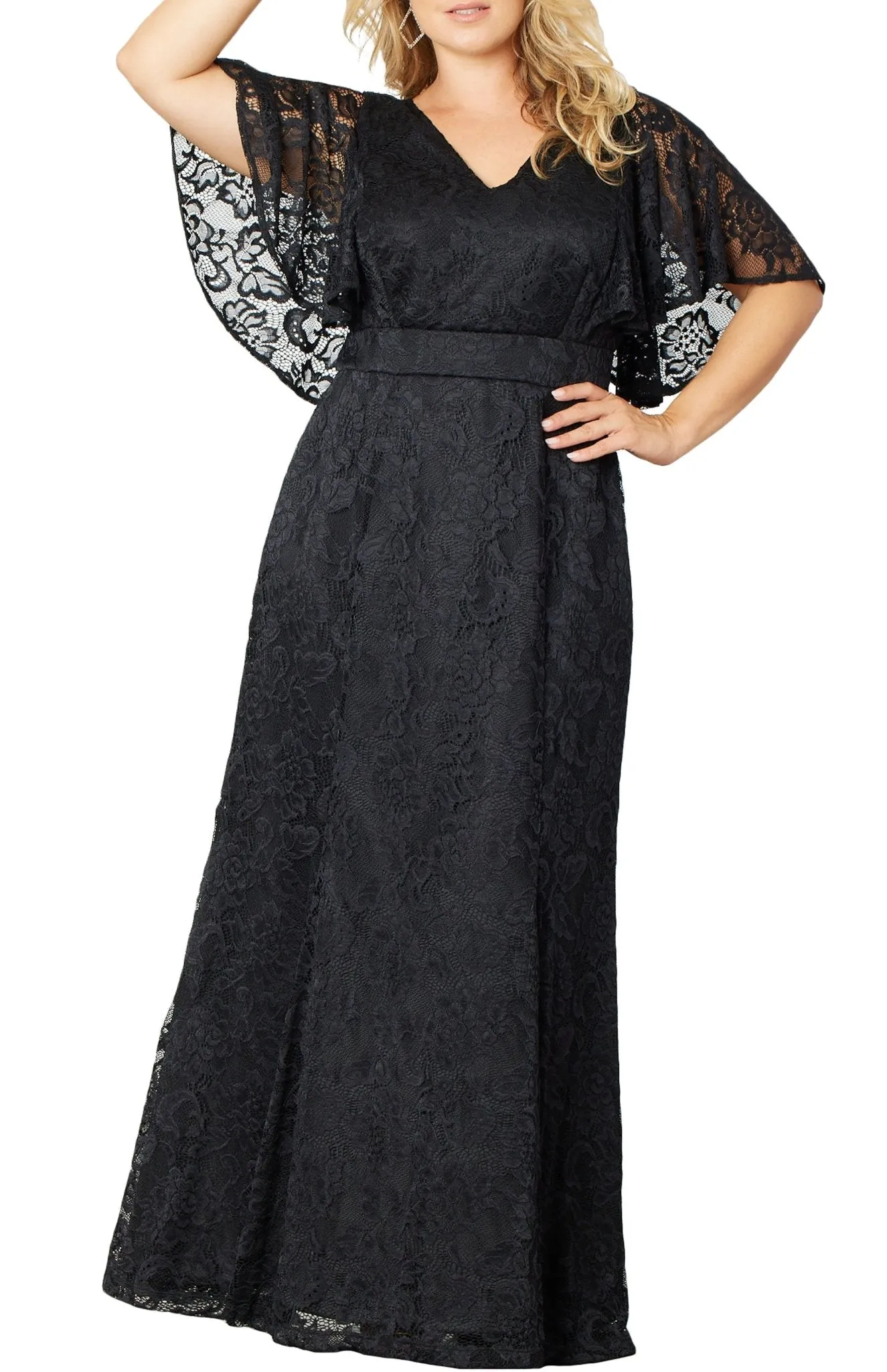 Duchess Lace Evening Gown - Plus sold by Dress Barn