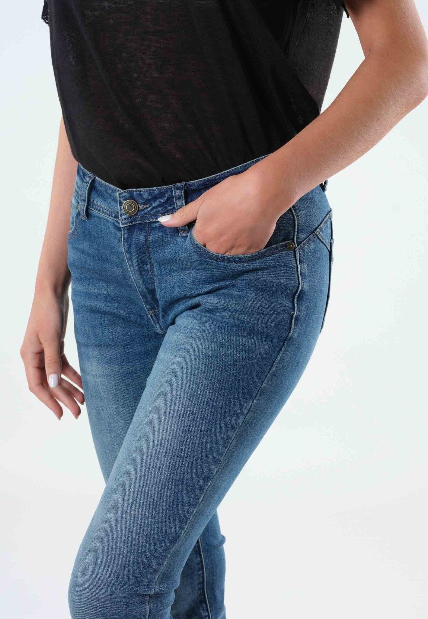 Deeluxe Lea Dark Blue Denim Jeans sold by Dress Barn product image thumbnail 5