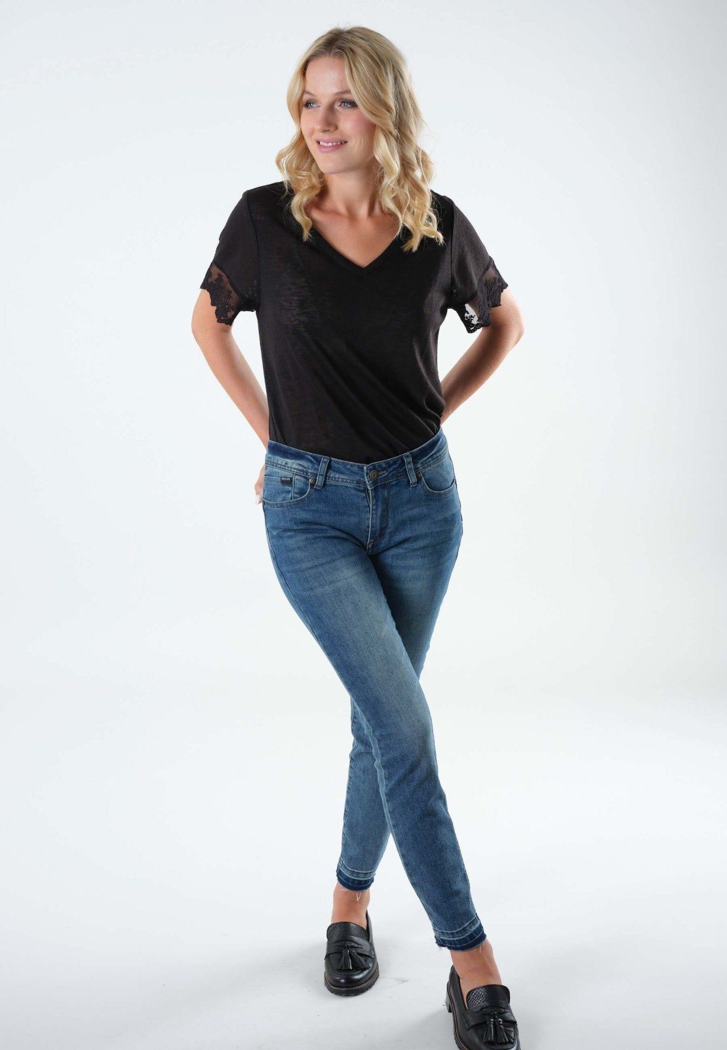 Deeluxe Lea Dark Blue Denim Jeans sold by Dress Barn