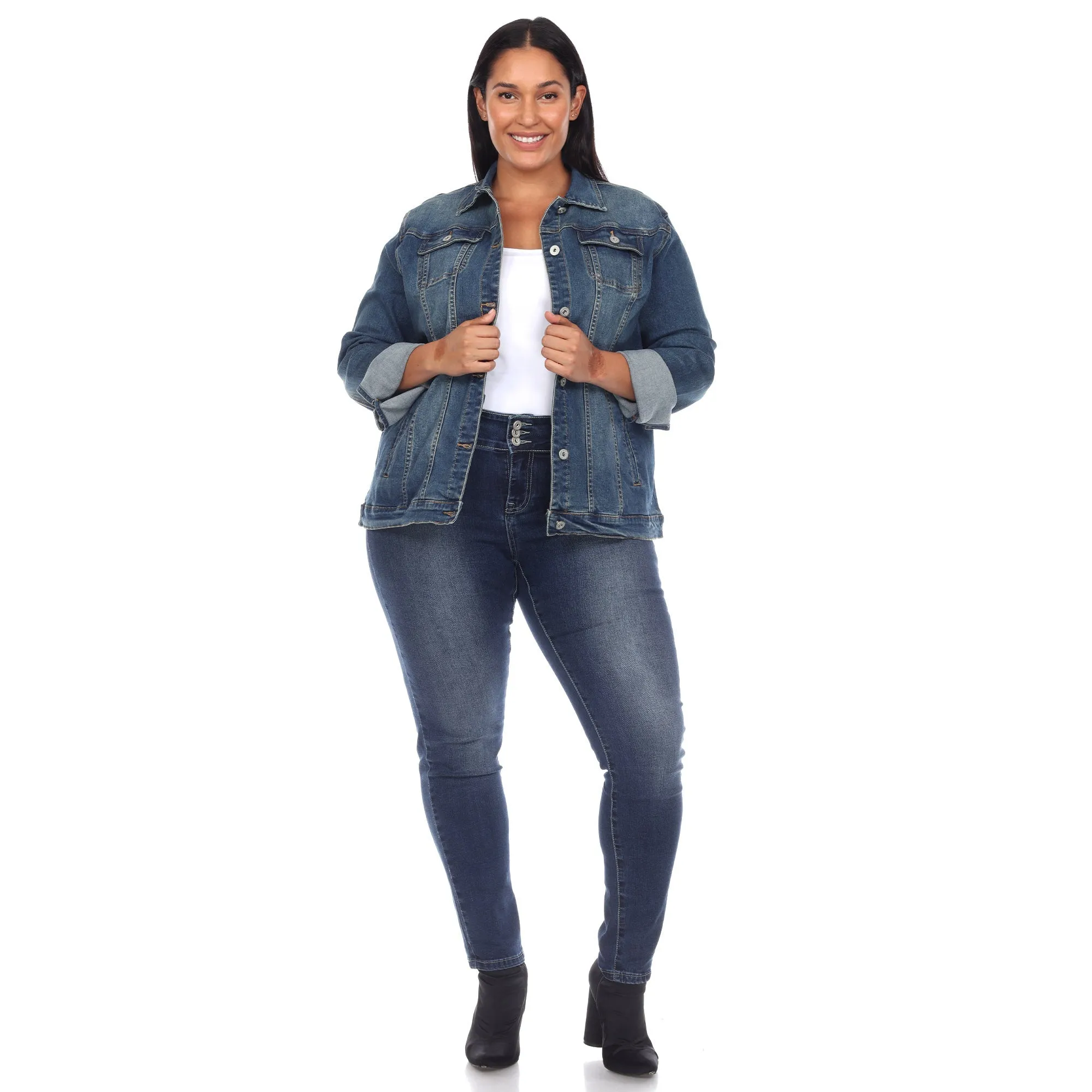 Classic Denim Jacket - Plus sold by Dress Barn product image thumbnail 4