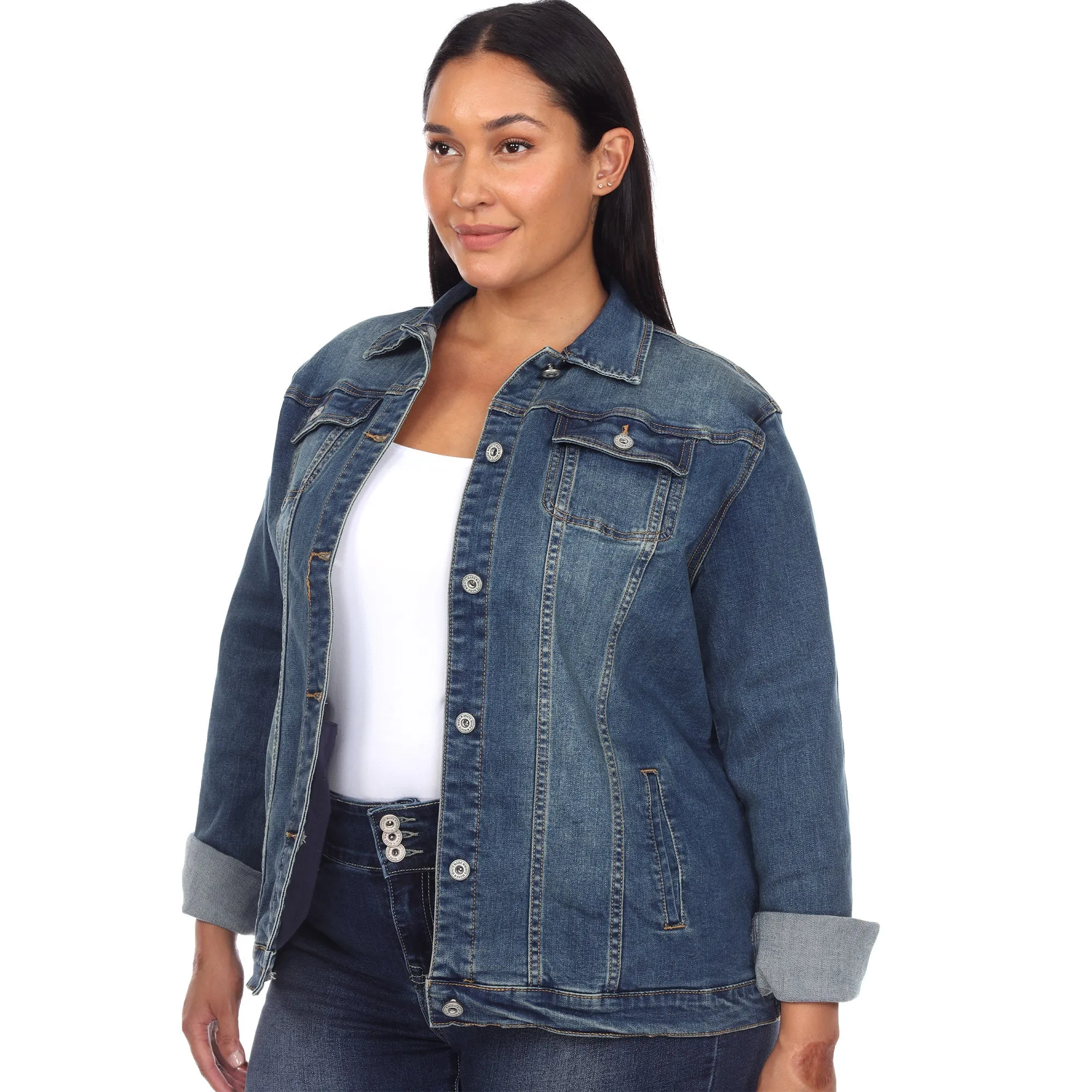 Classic Denim Jacket - Plus sold by Dress Barn product image thumbnail 5