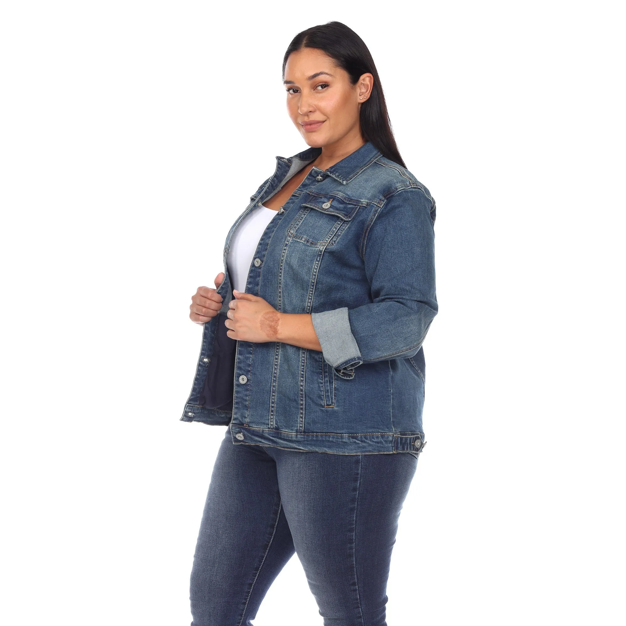 Classic Denim Jacket - Plus sold by Dress Barn product image thumbnail 2