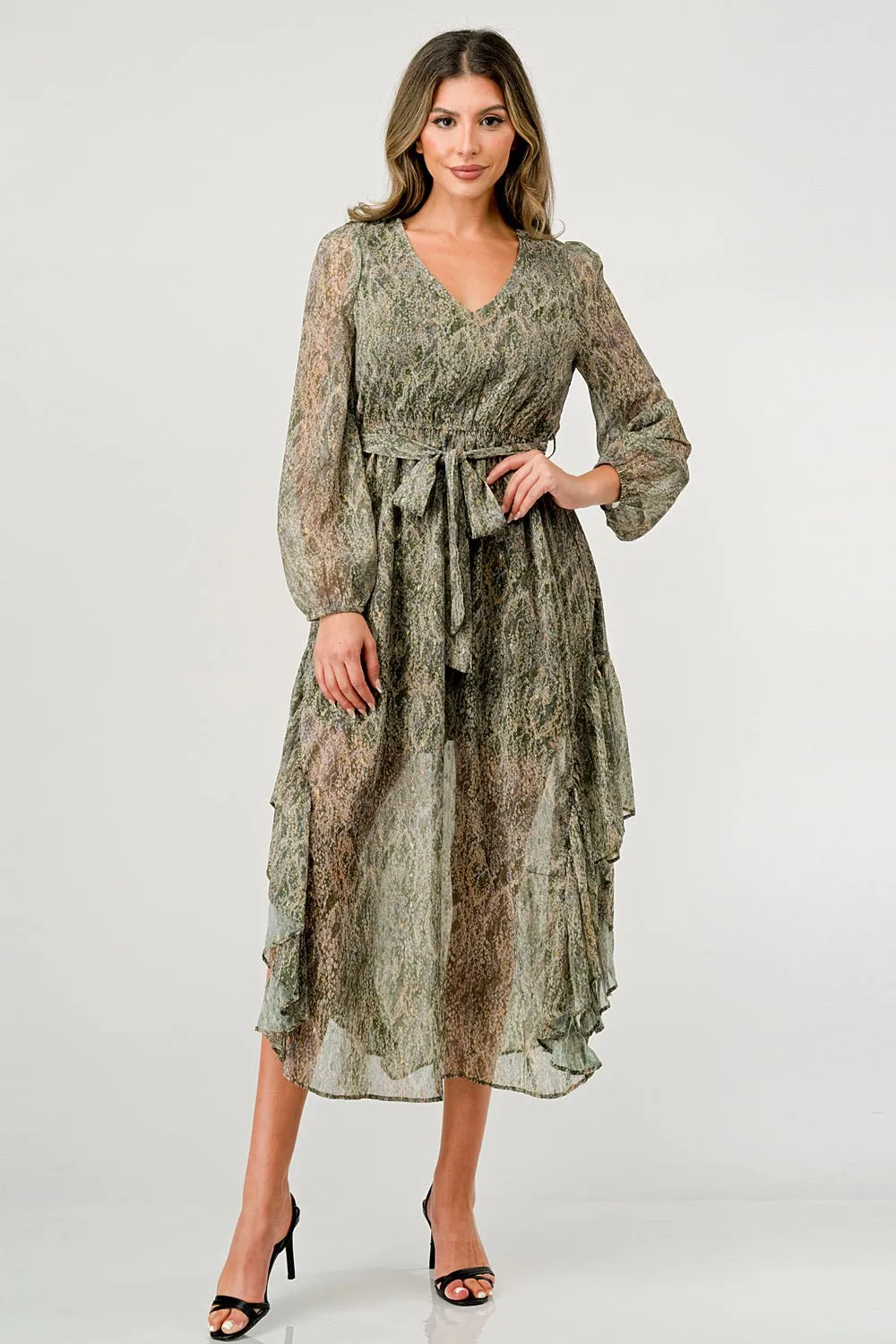 Snake Caterina Maxi Dress sold by Dress Barn