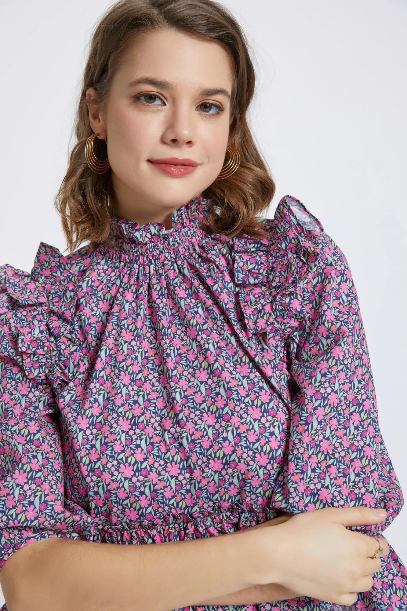 Floral Days Ruffle Top sold by Dress Barn product image thumbnail 2