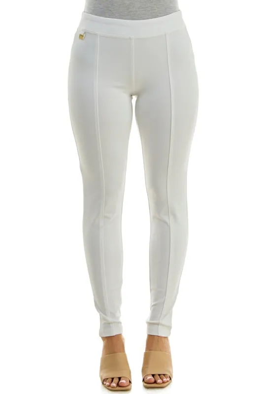 Pull-On Compression Legging with Metal Tab sold by Dress Barn