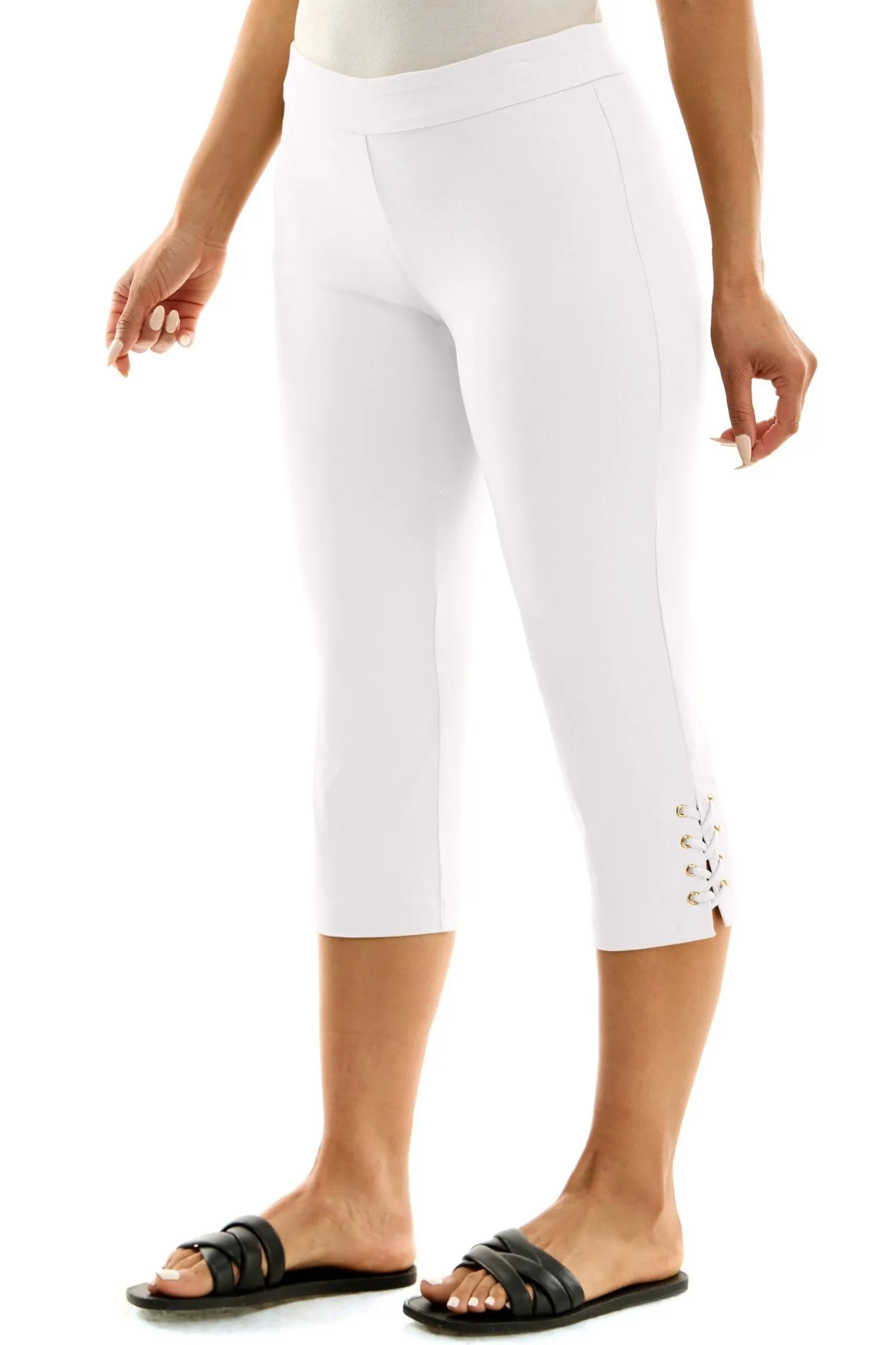Pull-On Pant with Ankle Detail sold by Dress Barn