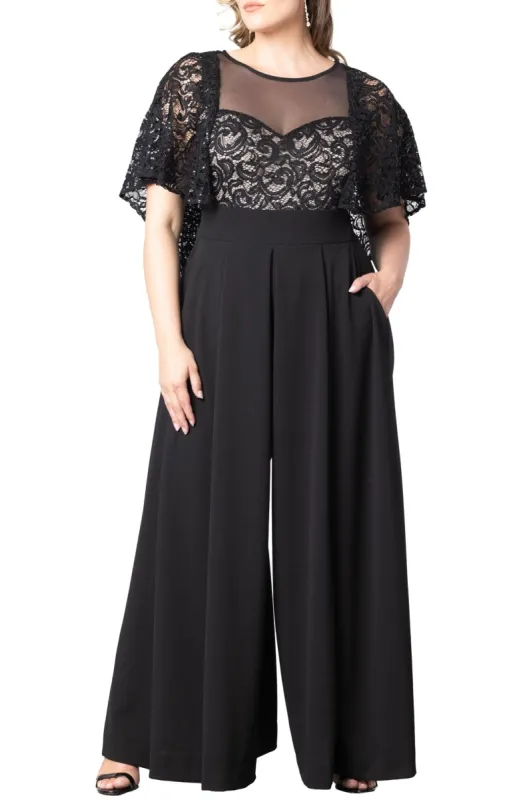 Alluring Sequins Formal Jumpsuit - Plus sold by Dress Barn