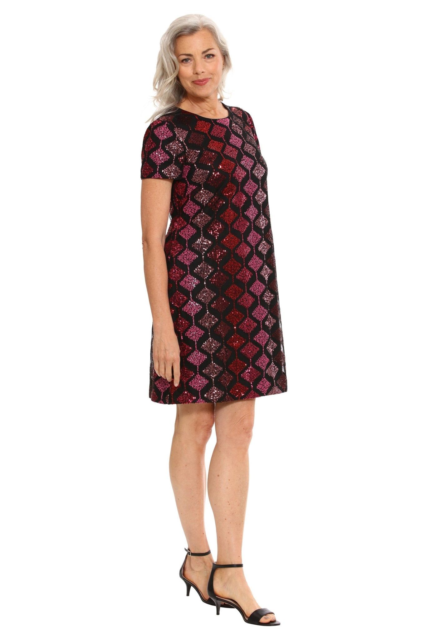 Diaman Sequence T Shirt Dress sold by Dress Barn product image thumbnail 2