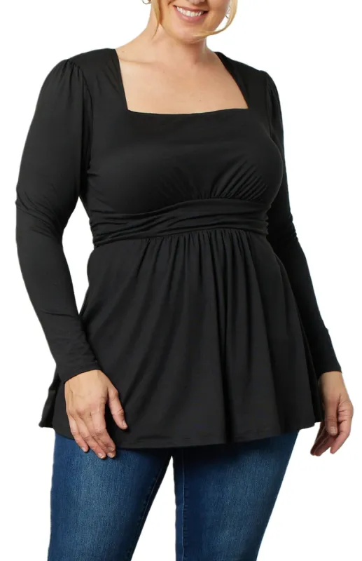Delilah Long Sleeve Top - Plus sold by Dress Barn