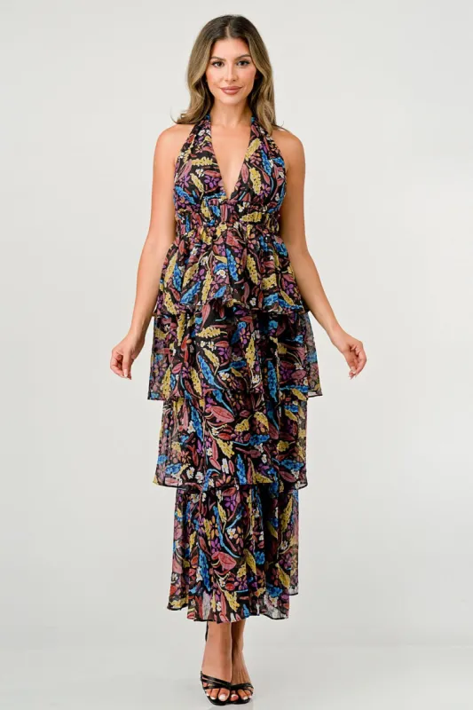 Printed Lulua Maxi Dress sold by Dress Barn