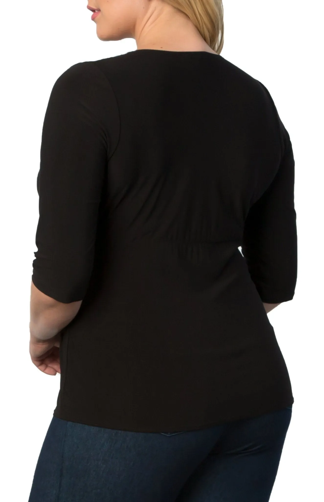 Femme Fatale Faux Wrap Top - Plus sold by Dress Barn product image thumbnail 2