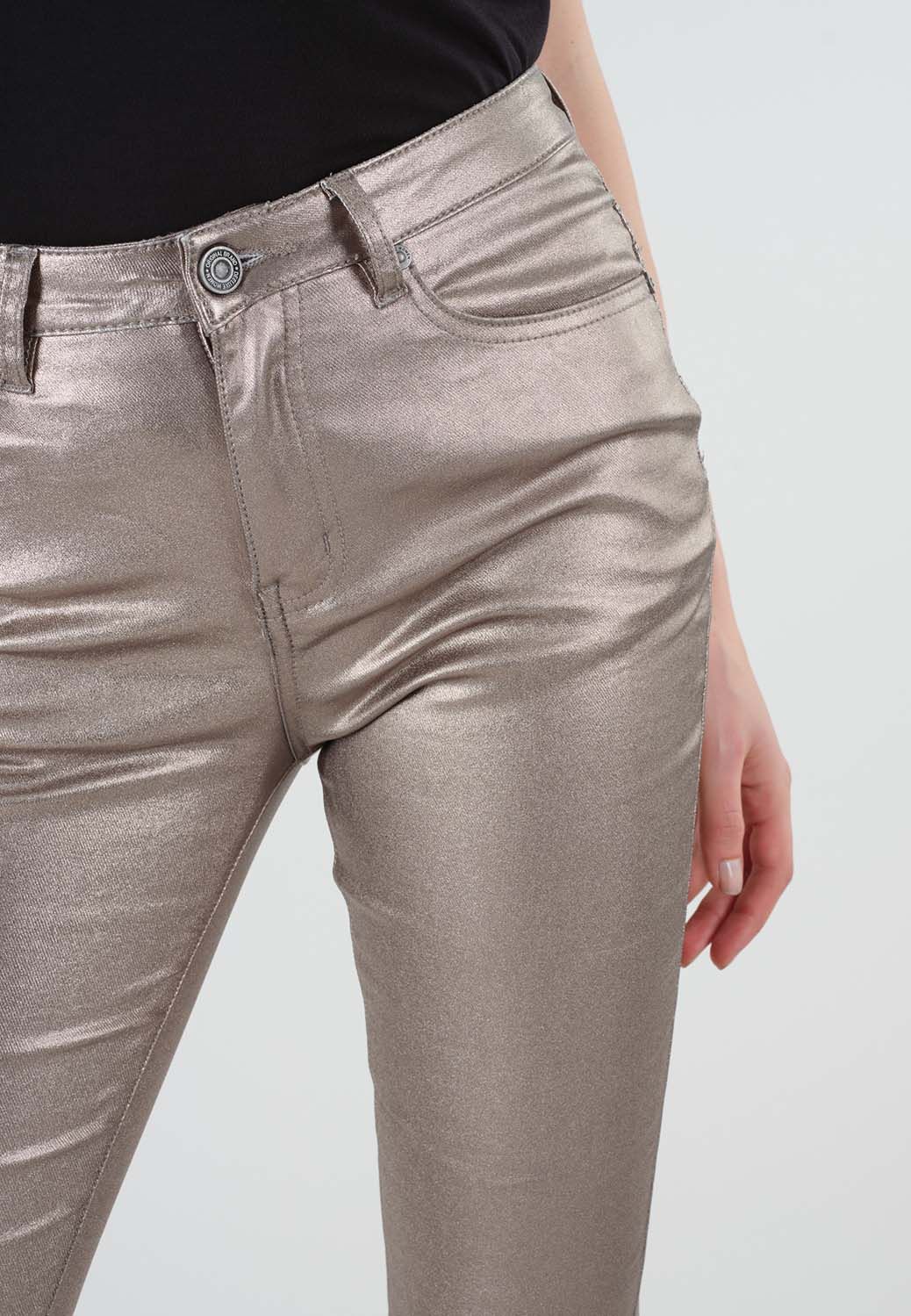 Deeluxe Lyzie Gold Pants sold by Dress Barn product image thumbnail 3