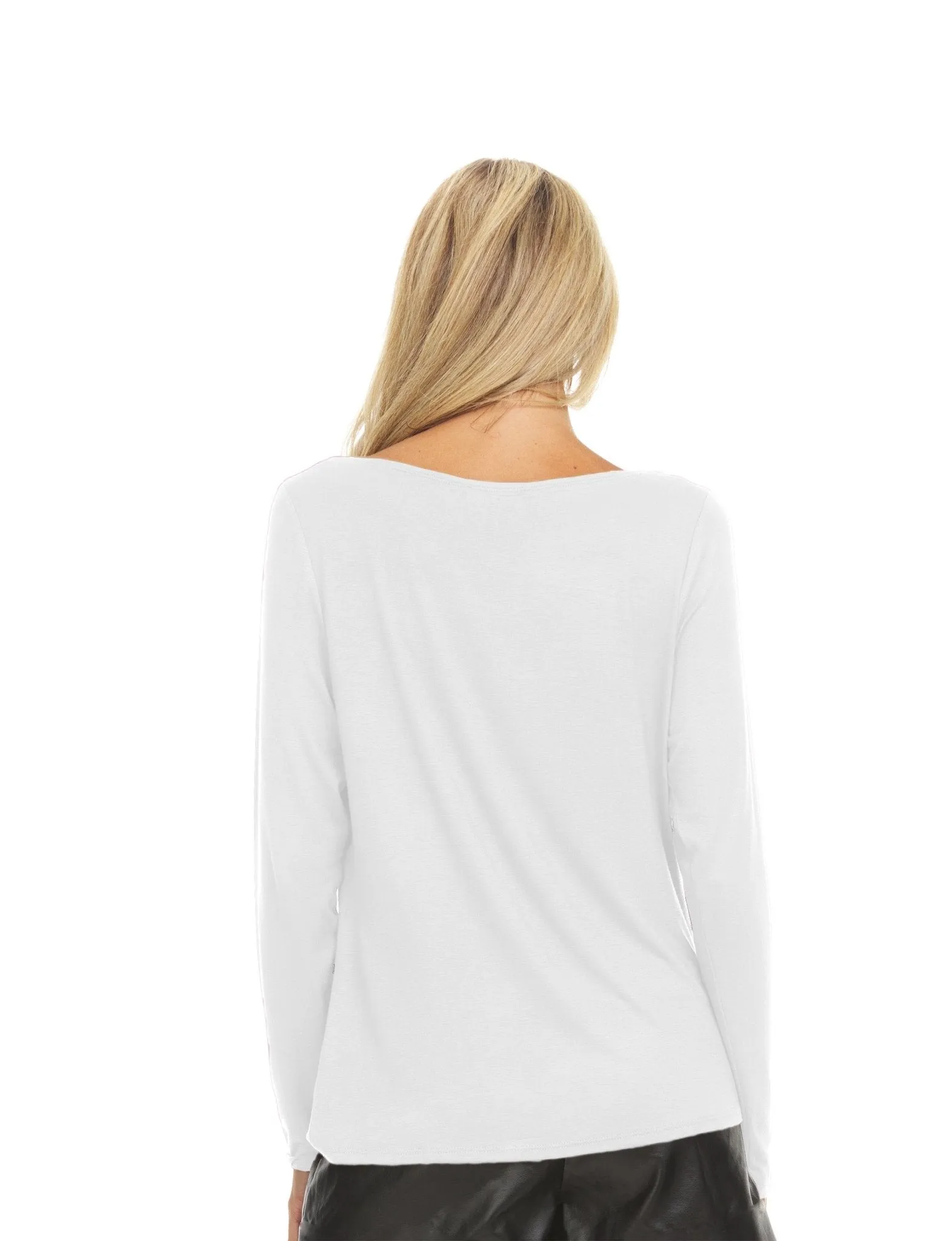 Long Sleeve Top With Ballet Neckline sold by Dress Barn product image thumbnail 4