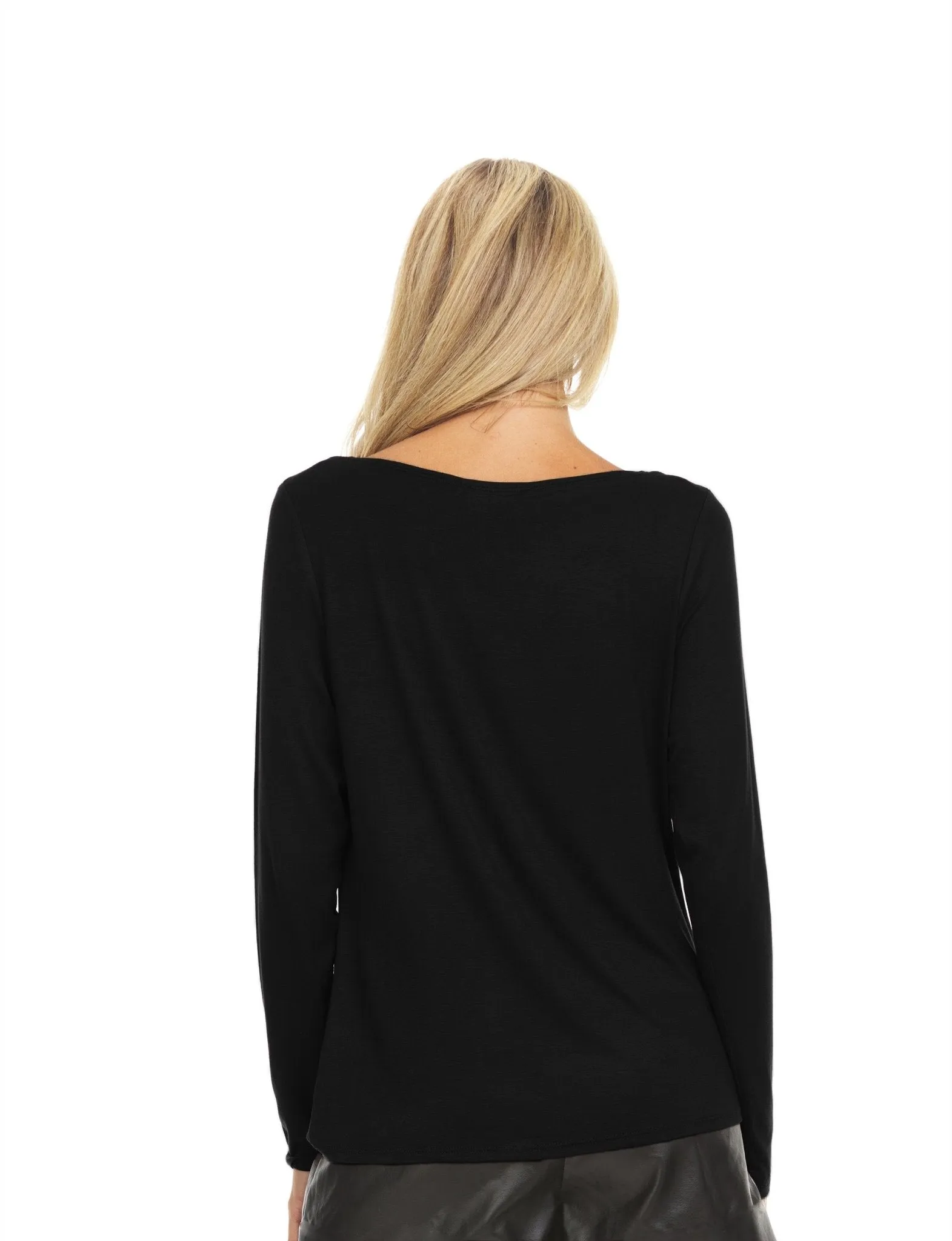 Long Sleeve Top With Ballet Neckline sold by Dress Barn product image thumbnail 2