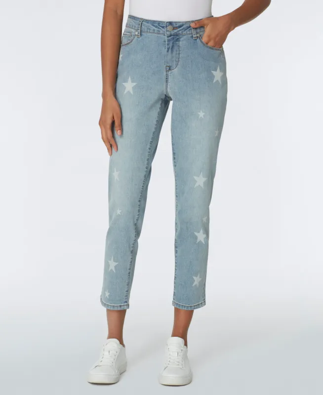 Westport Signature Skinny Jeans with Star Print sold by Dress Barn