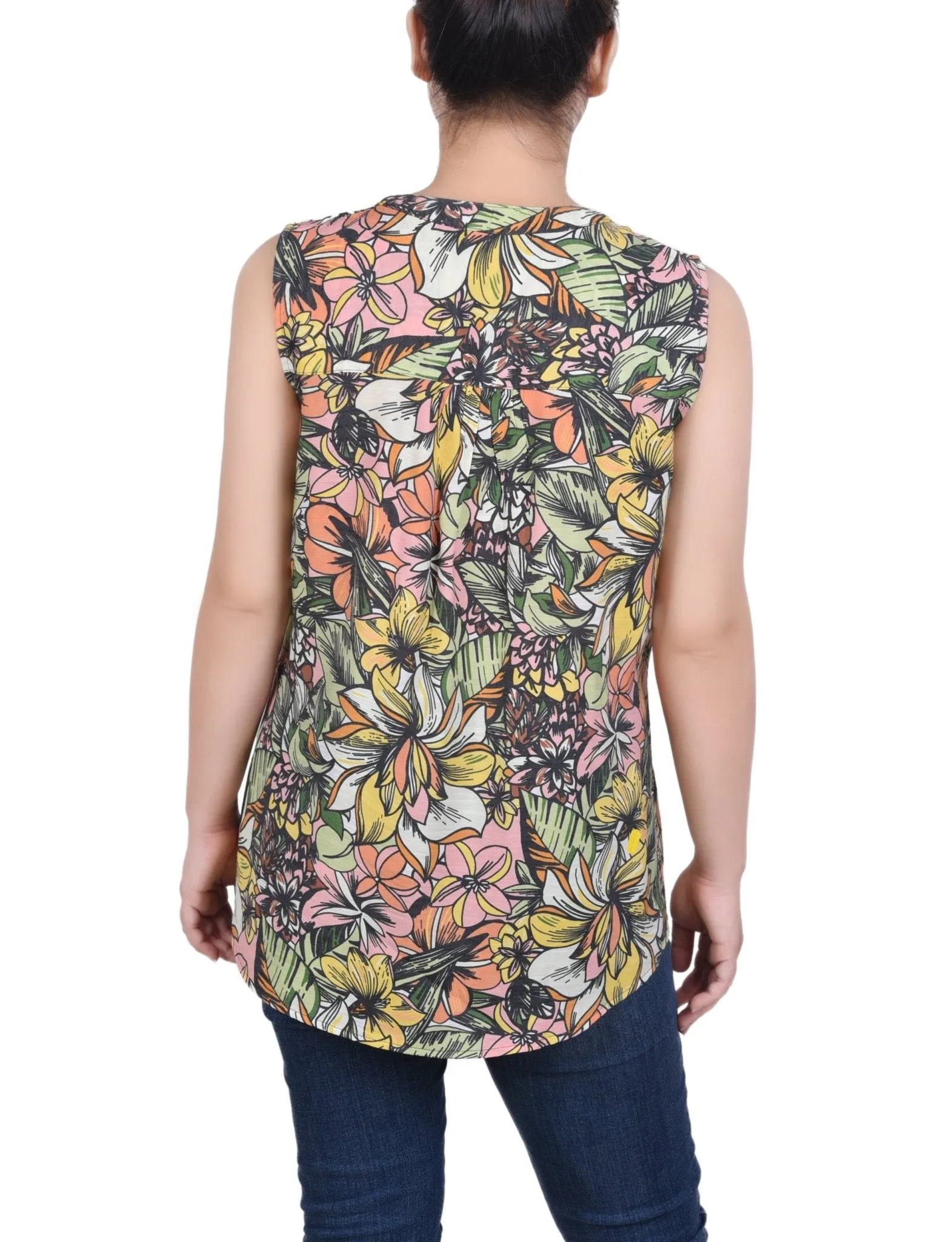 Sleeveless Pintucked Blouse - Petite sold by Dress Barn product image thumbnail 3