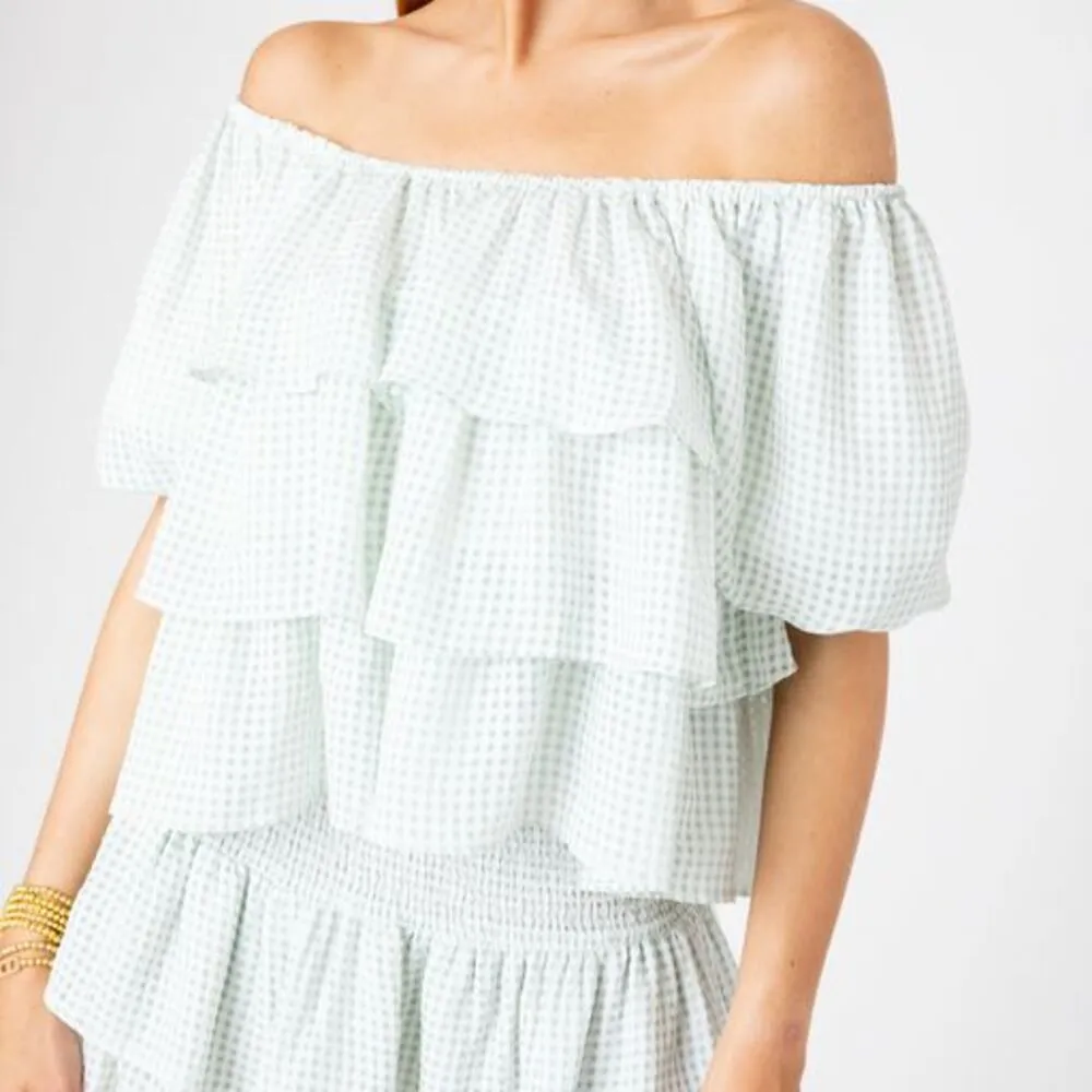 Gingham Harmony Top sold by Dress Barn