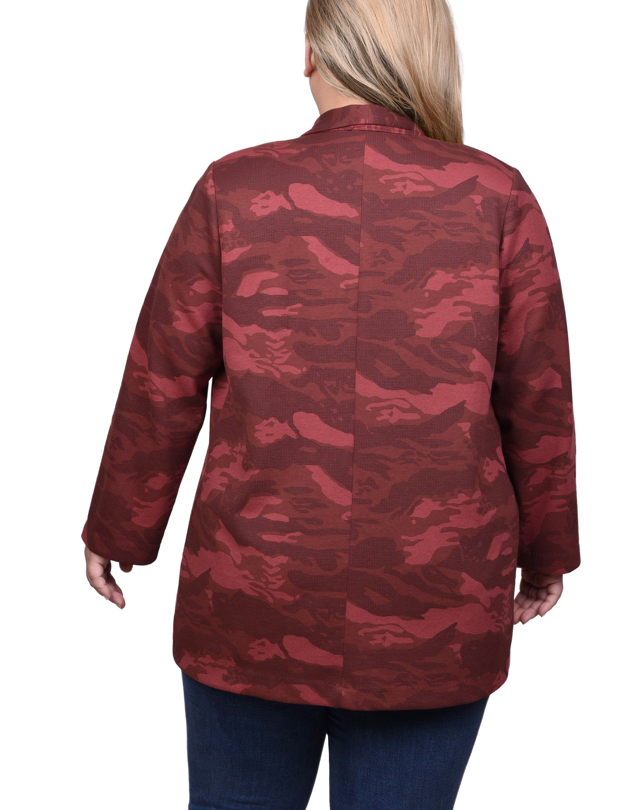 NY Collection 3/4 Sleeve Ponte Jacket - Plus sold by Dress Barn product image thumbnail 4