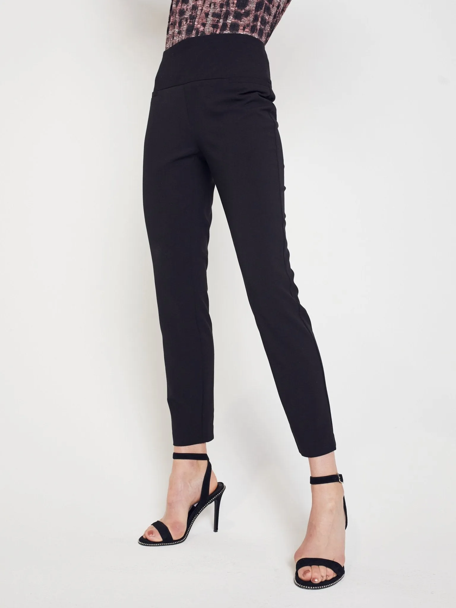 Roz & Ali™ Secret Agent Pants with Slim Leg & Wide Waistband - Petite sold by Dress Barn product image thumbnail 4