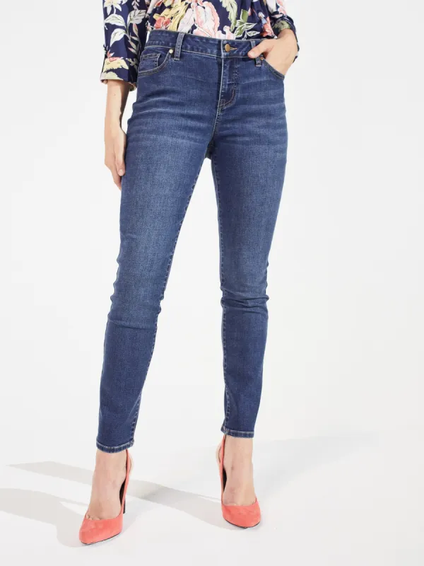 Signature Skinny 5 Pocket Denim Jean-Petite sold by Dress Barn