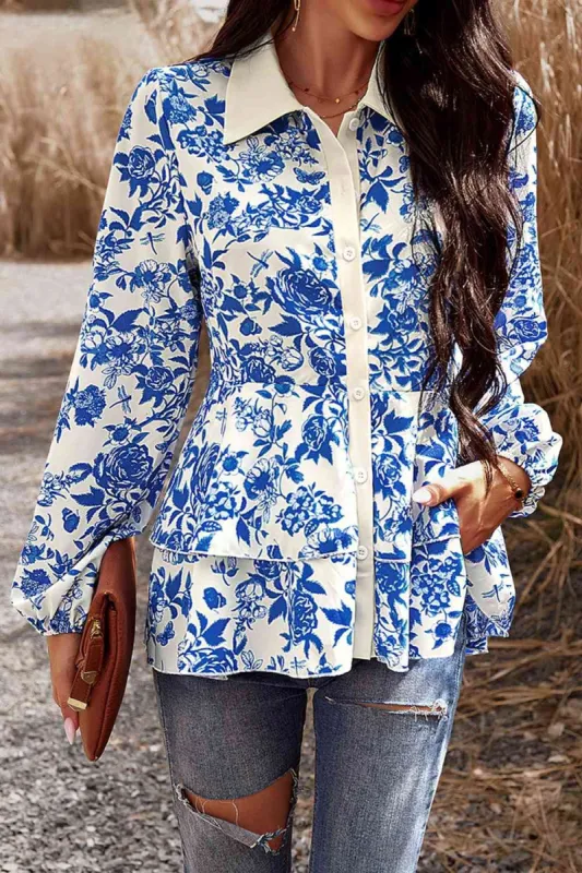 Lagune Peplum Shirt made by Dress Barn