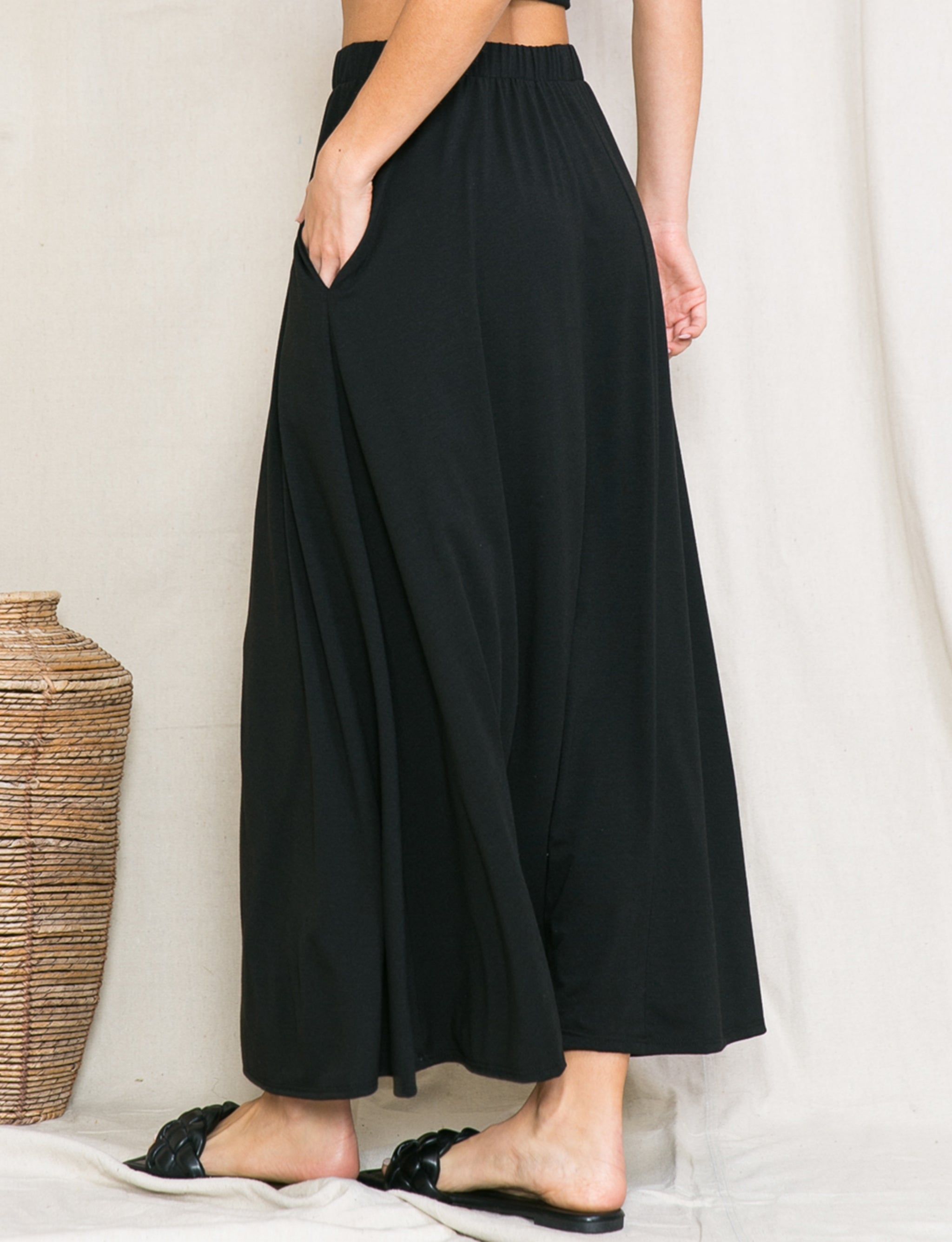 Flowy Maxi Skirts With Pocket sold by Dress Barn product image thumbnail 3