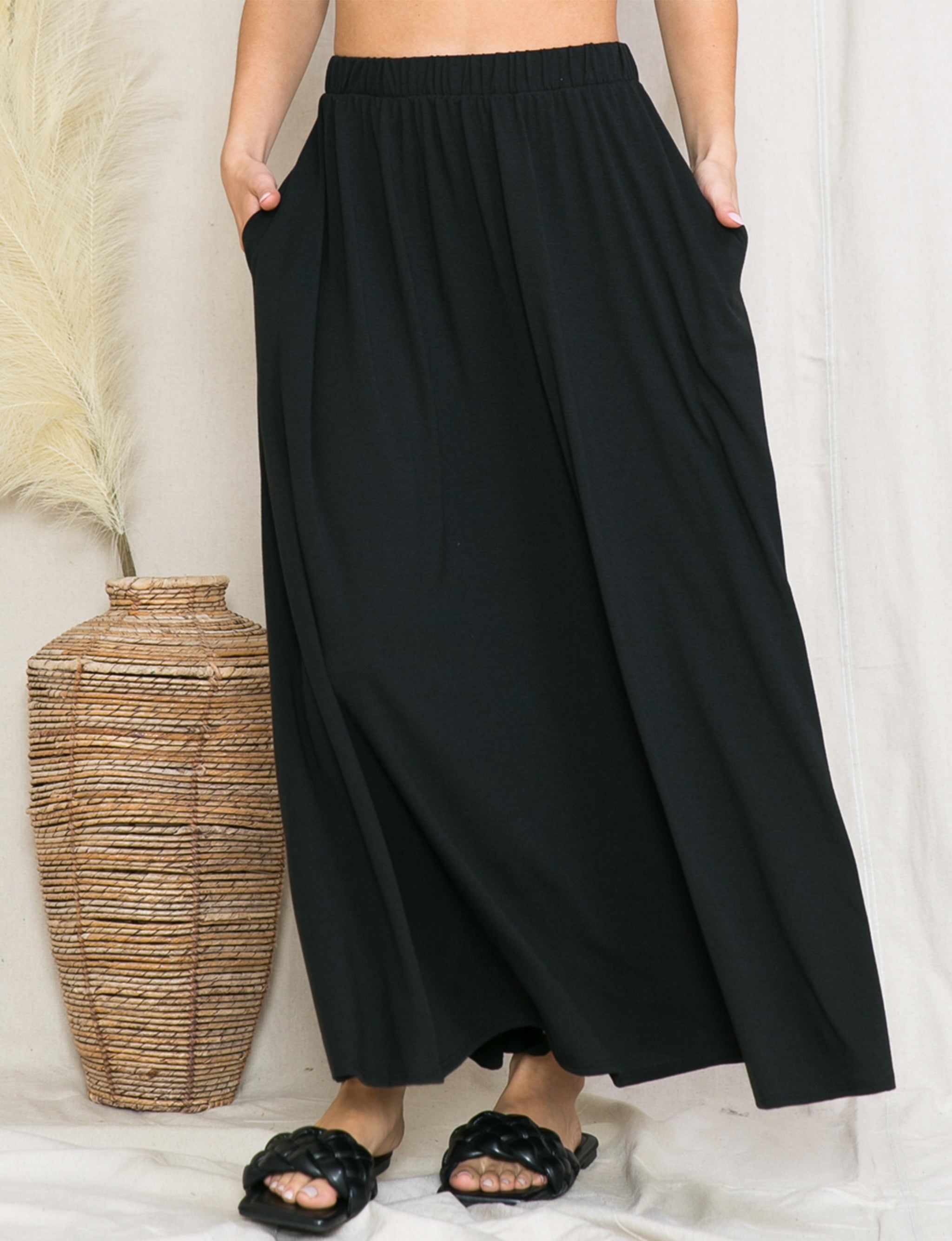 Flowy Maxi Skirts With Pocket sold by Dress Barn product image thumbnail 2