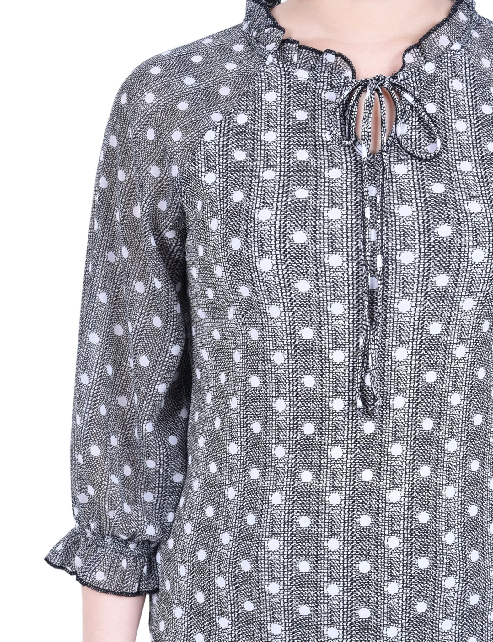 Chiffon Sleeve Knit Top - Petite sold by Dress Barn product image thumbnail 3