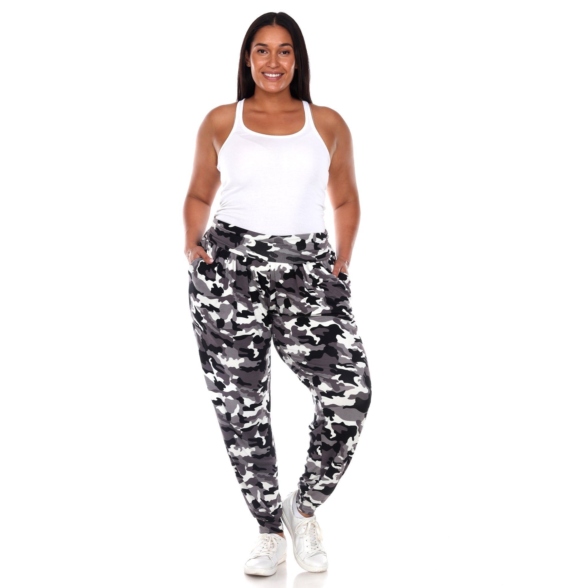 Camo Harem Pants - Plus sold by Dress Barn
