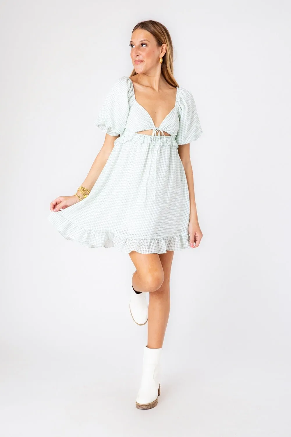 Gingham Garden Dress sold by Dress Barn