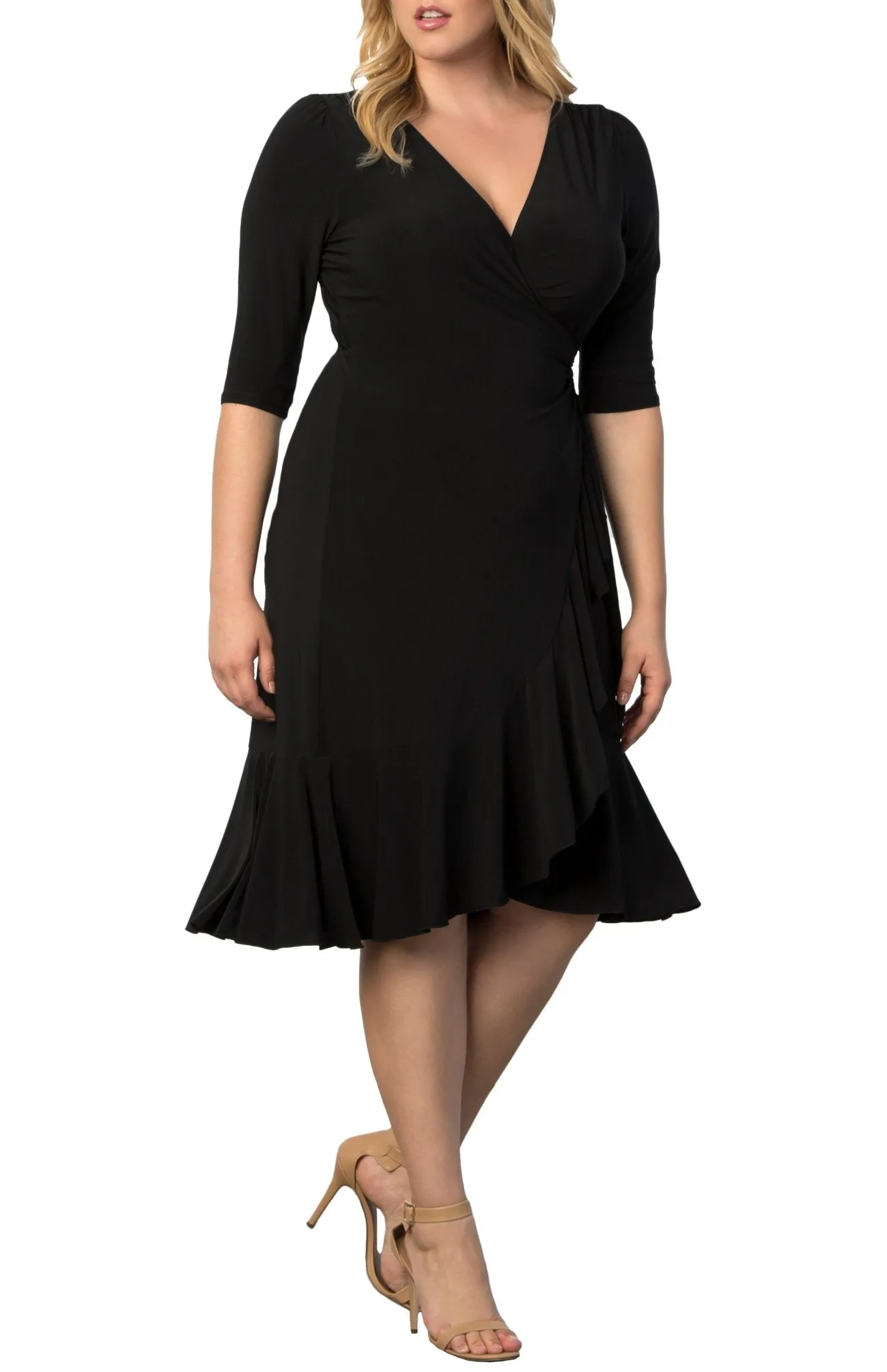Whimsy Wrap Dress - Plus sold by Dress Barn product image thumbnail 4