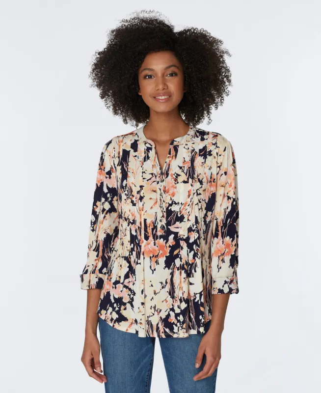 Roz & Ali Water Color Floral Popover sold by Dress Barn