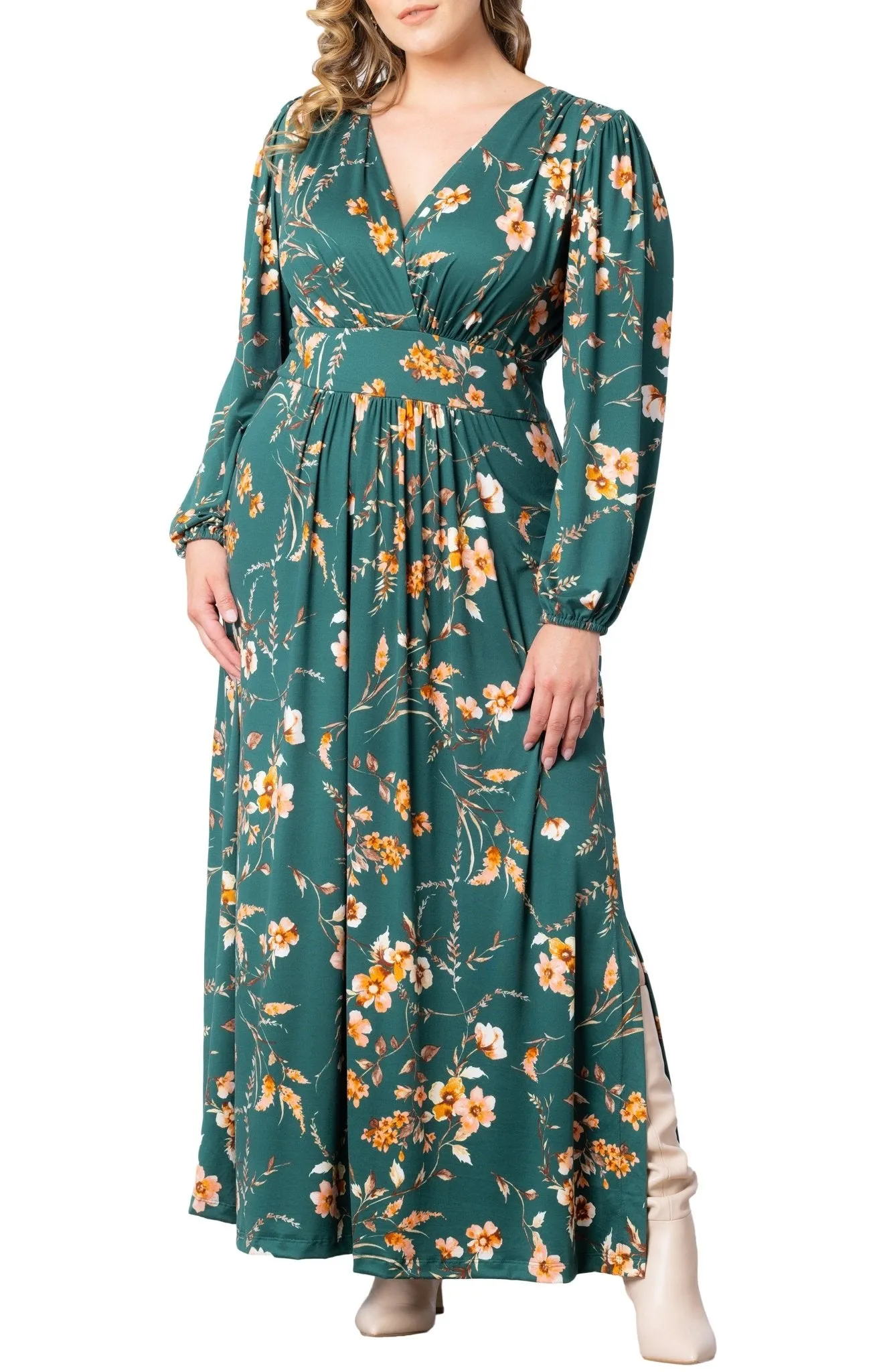 Kelsey Long Sleeve Maxi Dress - Plus sold by Dress Barn product image thumbnail 5