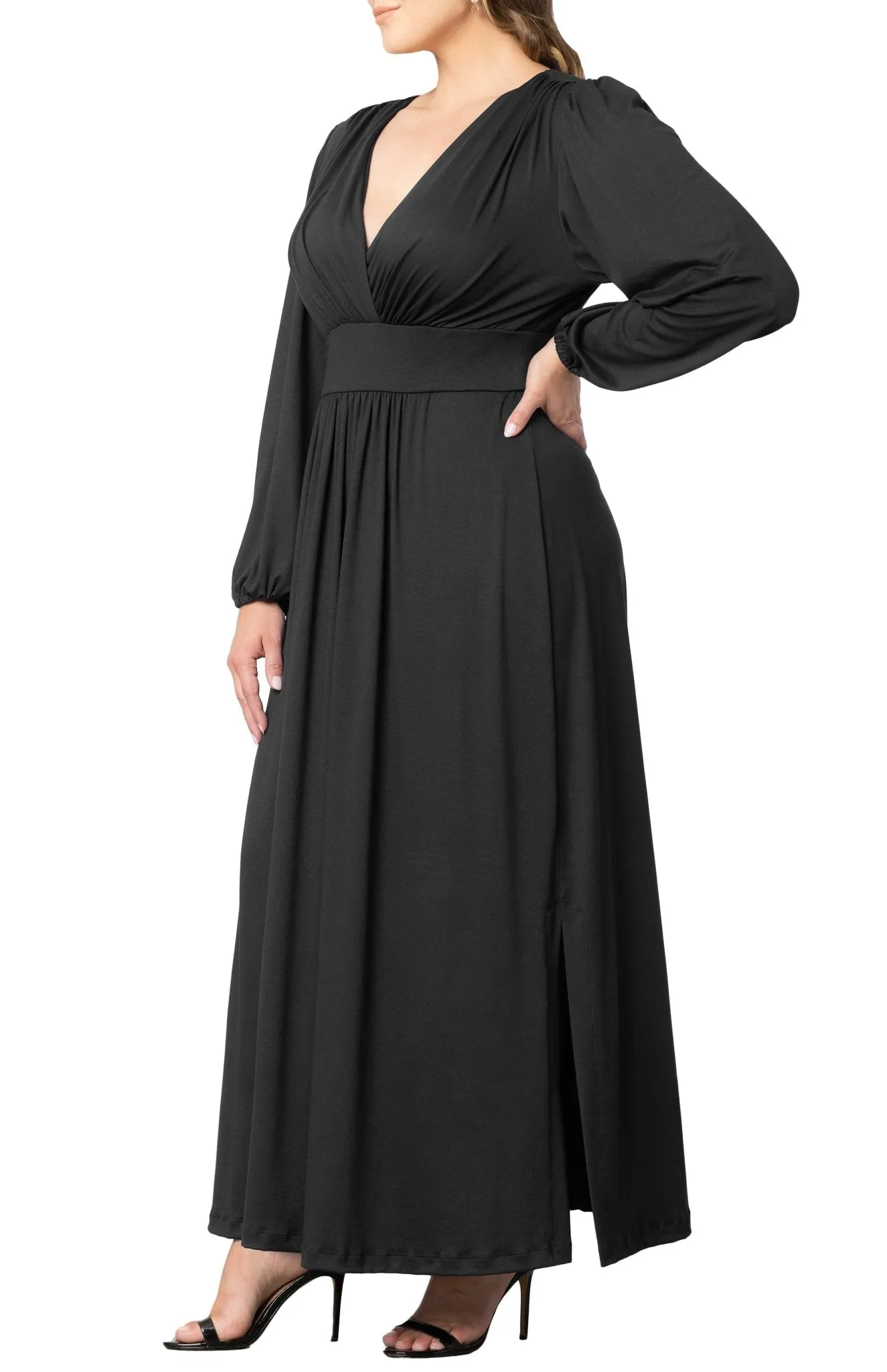 Kelsey Long Sleeve Maxi Dress - Plus sold by Dress Barn product image thumbnail 4