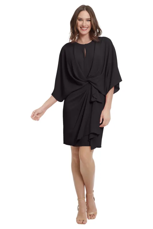 Draped Dress With Keyhole And Front Appendage sold by Dress Barn
