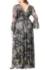 Gilded Glamour Long Sleeve Evening Gown - Plus sold by Dress Barn
