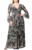 Gilded Glamour Long Sleeve Evening Gown - Plus sold by Dress Barn