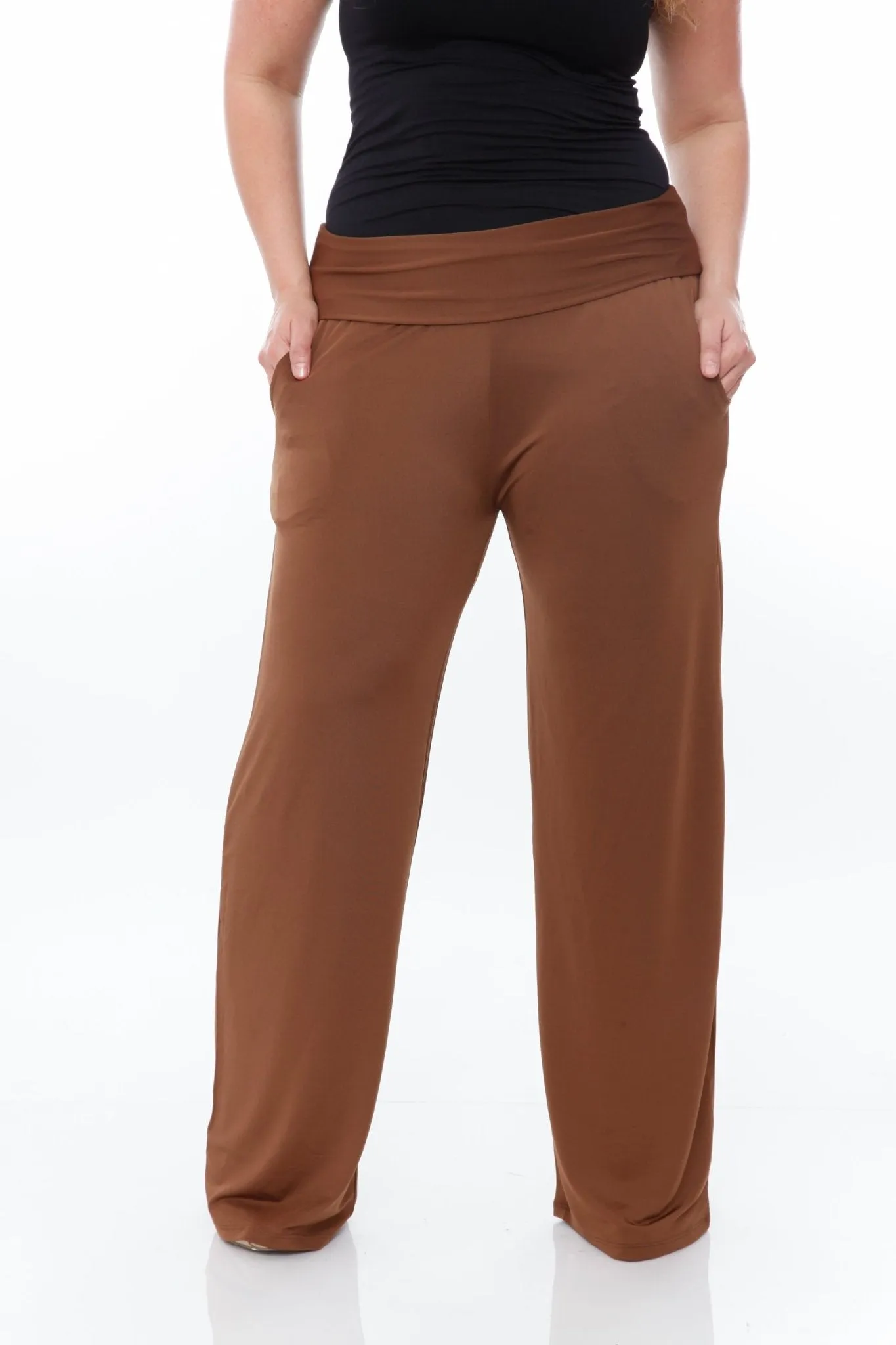 Solid Palazzo Pants - Plus sold by Dress Barn product image thumbnail 5