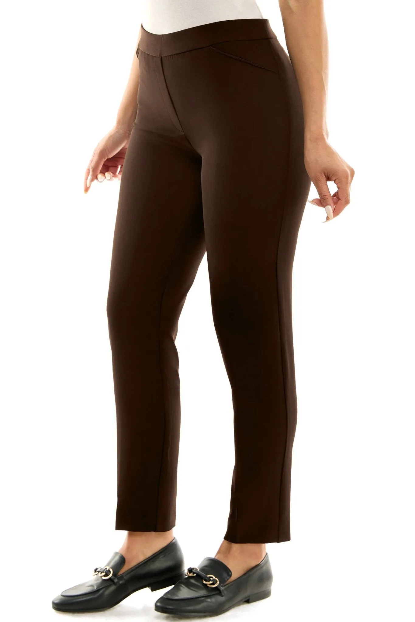 Pull-On Ankle Pants with Band - Plus sold by Dress Barn product image thumbnail 4