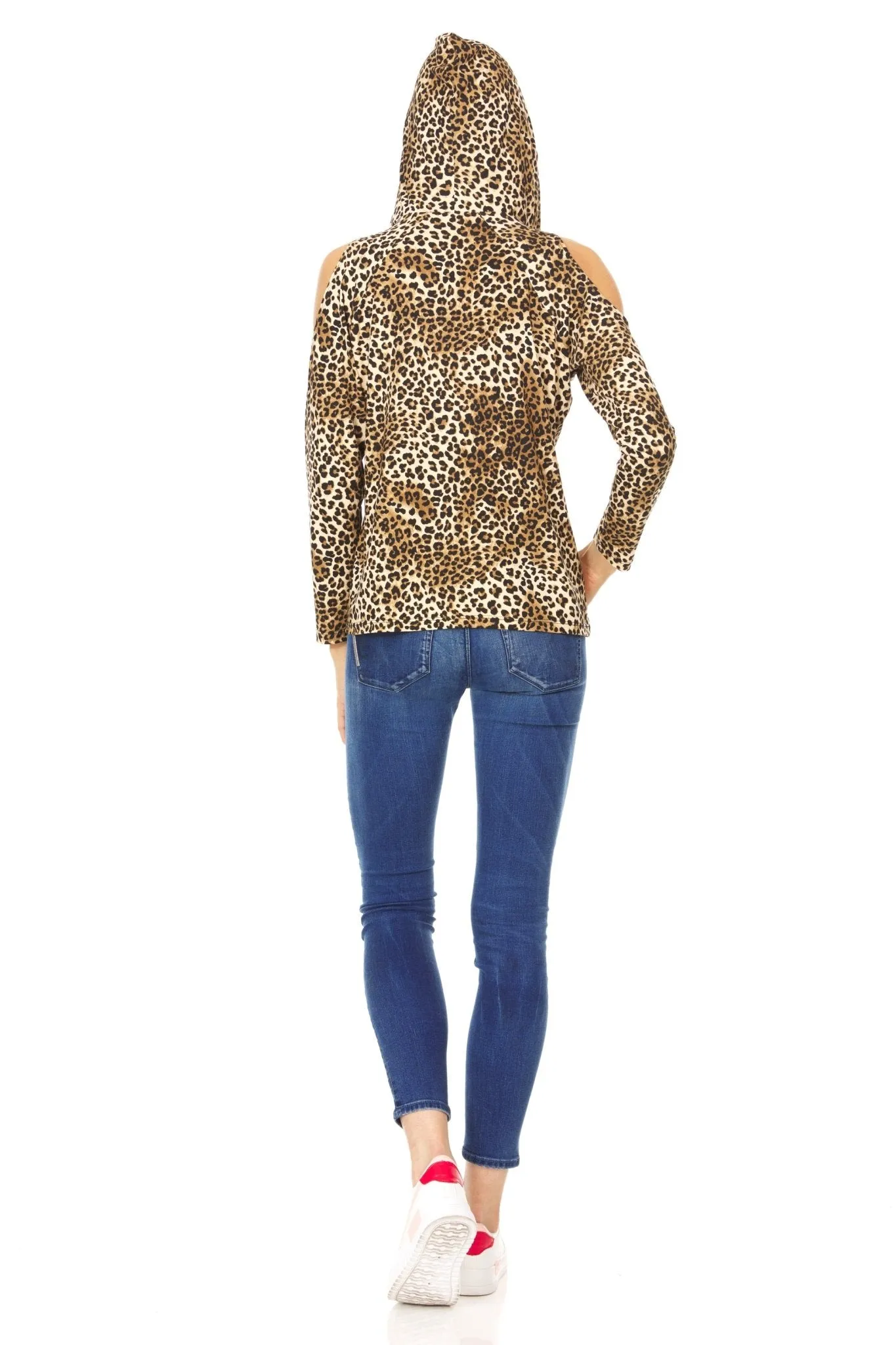 Casual Long Sleeve Cold Shoulders Hoodie - Plus sold by Dress Barn product image thumbnail 3