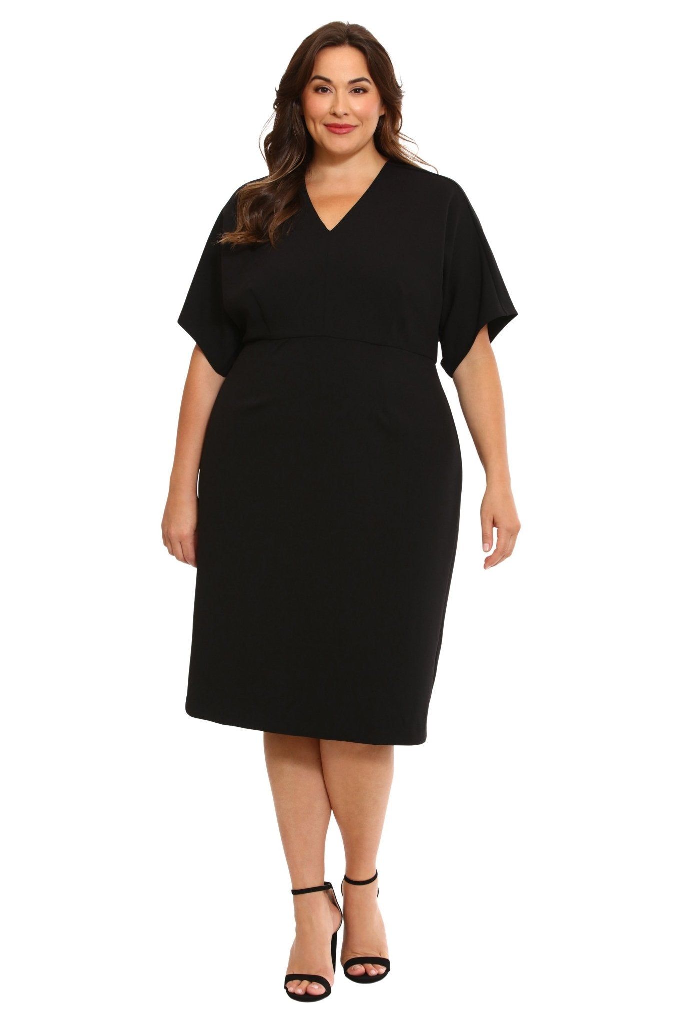 V-Neck Dolman Sleeve Sheath Dress - Plus sold by Dress Barn