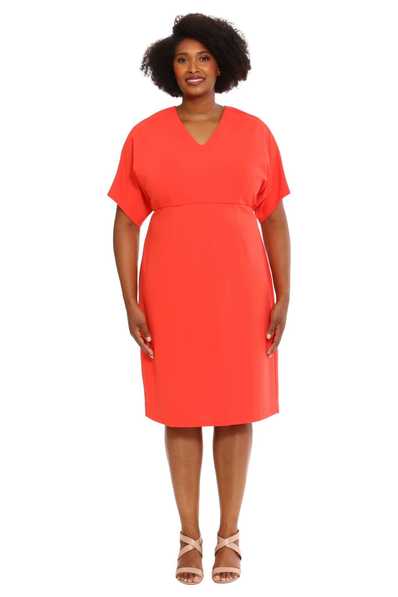 V-Neck Dolman Sleeve Sheath Dress - Plus sold by Dress Barn product image thumbnail 4