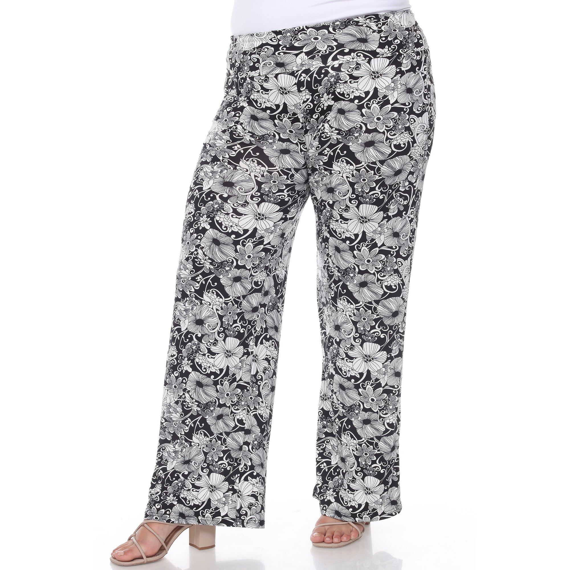 Floral Paisley Palazzo Pants - Plus sold by Dress Barn product image thumbnail 3